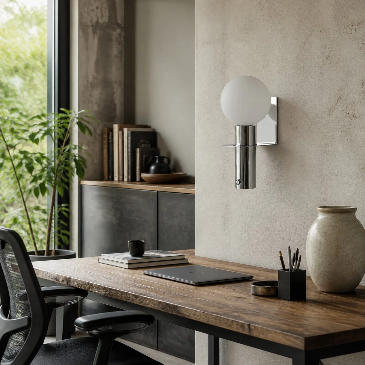 Rechargeable removable glass wall sconce image 3